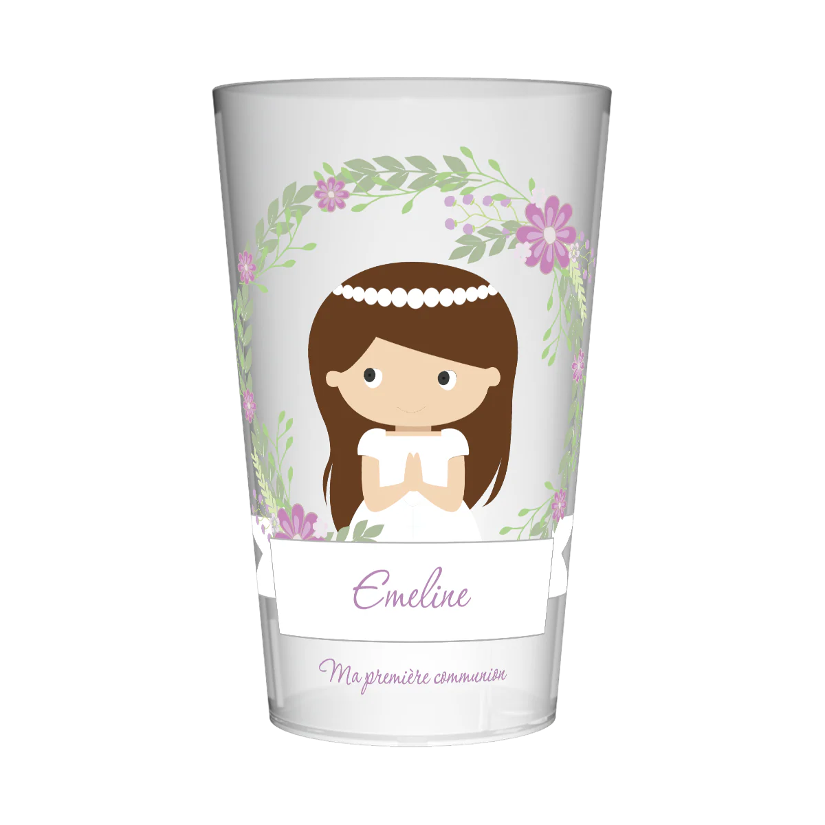 Gobelet personnalisé Communion Fille