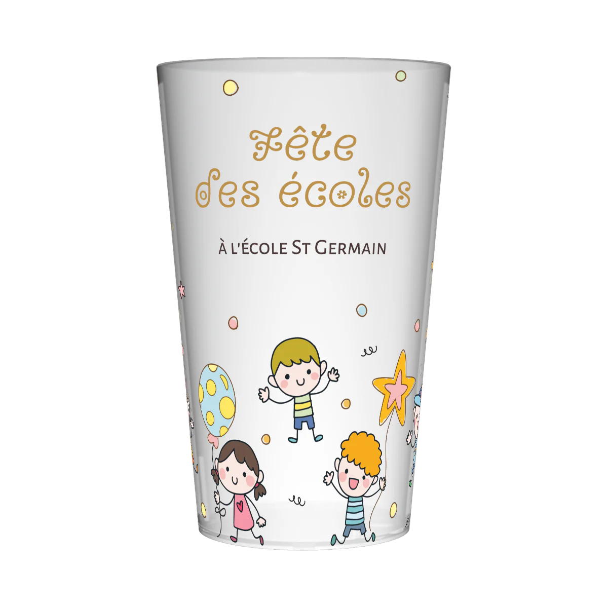 Gobelet personnalisé Fête des écoles Ballons