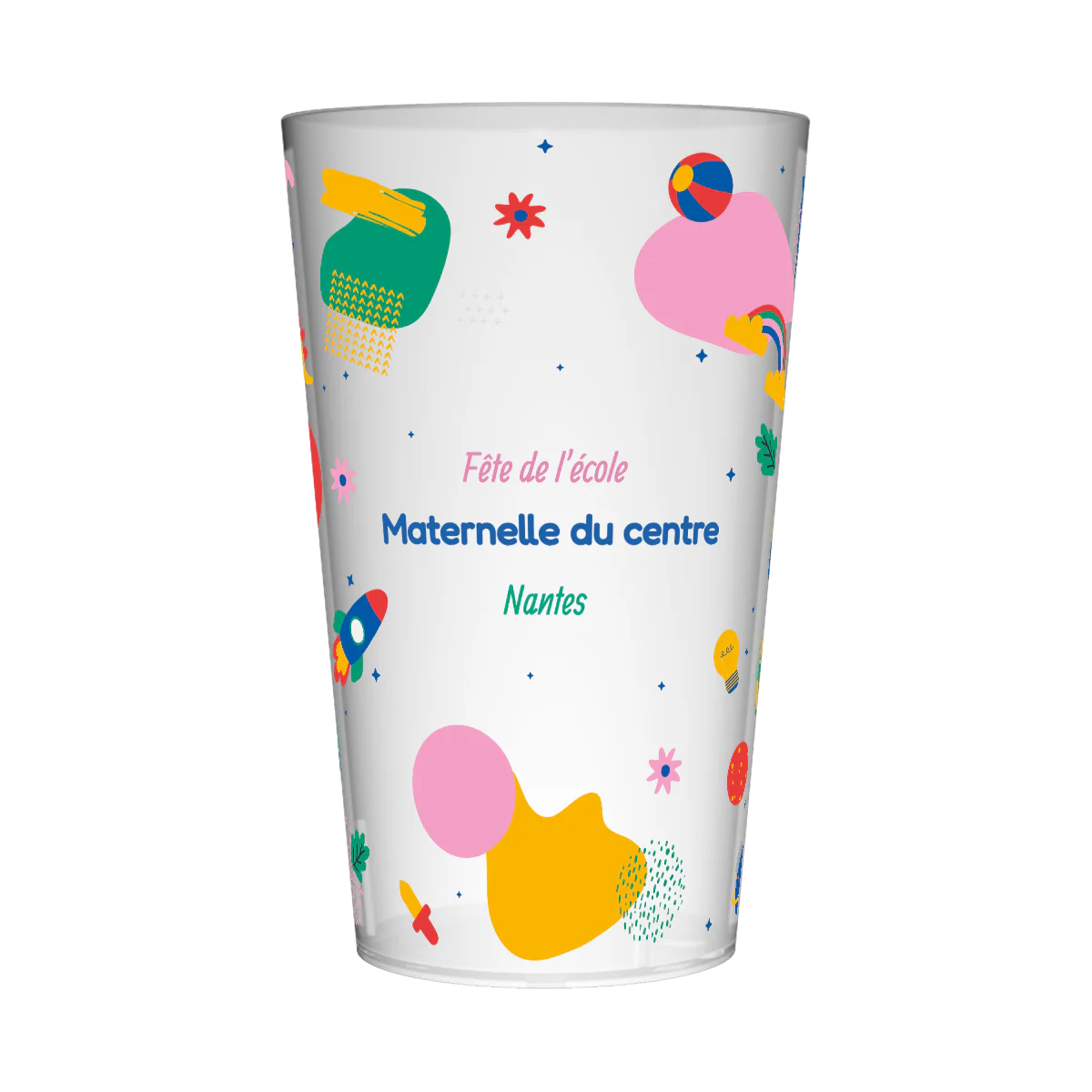 Gobelet personnalisé Fête des écoles Découverte