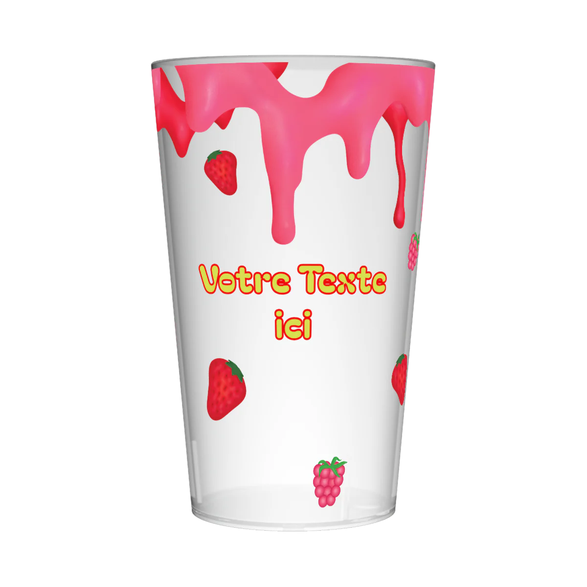 Gobelet personnalisé Tendance Fraises & Framboises